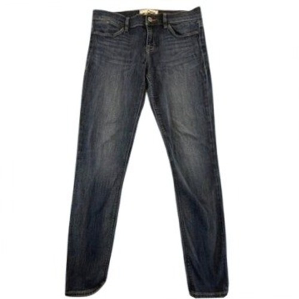 Dittos Super Skinny Mid Rise Jeans Dark Wash Blue Denim Womens Size 27